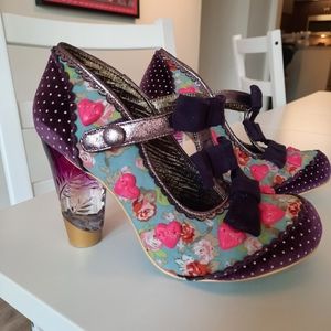 Irregular Choice RARE Purple Love & Magic Heels, size EU 38 UK 5 US 7.5